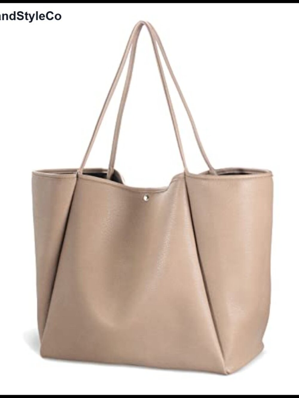 Oversize Pu Leather Tote Women Weekender Bag Shopper Handbag Travel Purse